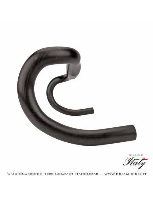 GrigioCarbonio Curva Manubrio Strada T800 Compact da 155 gr.