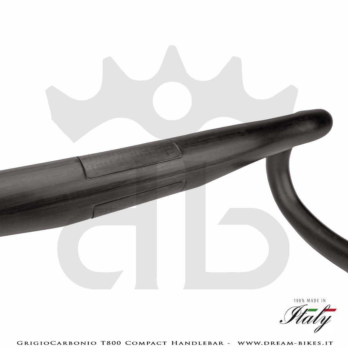 GrigioCarbonio Curva Manubrio Strada T800 Compact da 155 gr.