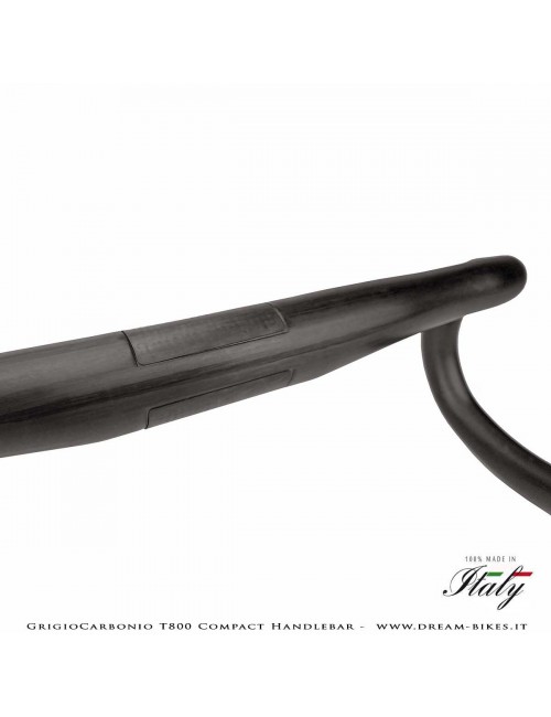 GrigioCarbonio Curva Manubrio Strada T800 Compact da 155 gr.
