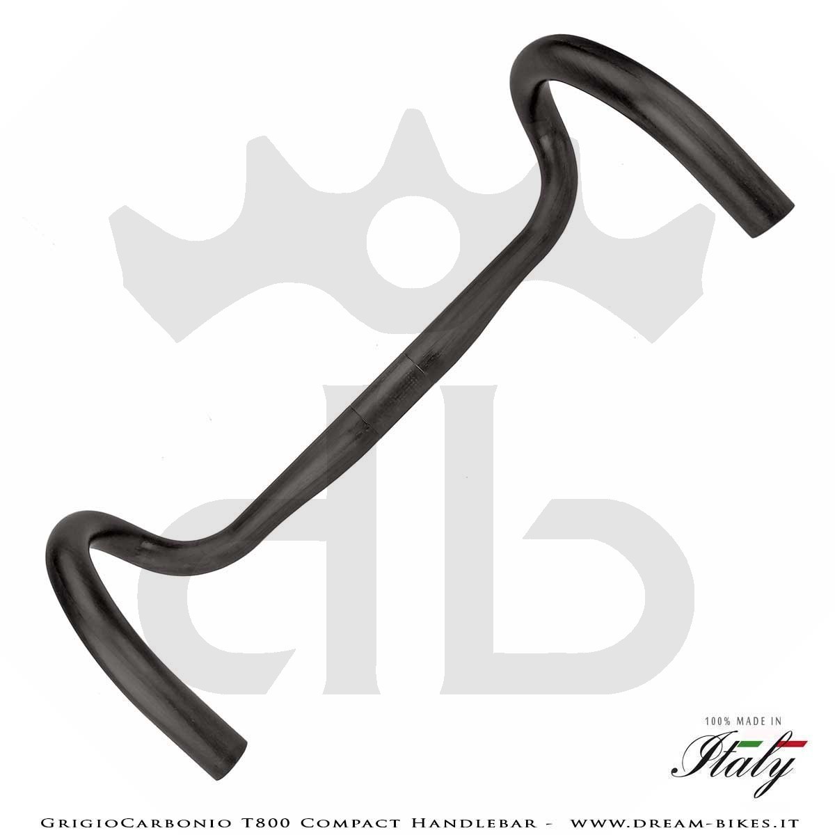 GrigioCarbonio T800 Carbon Road Compact Handlebar From 155 gr.