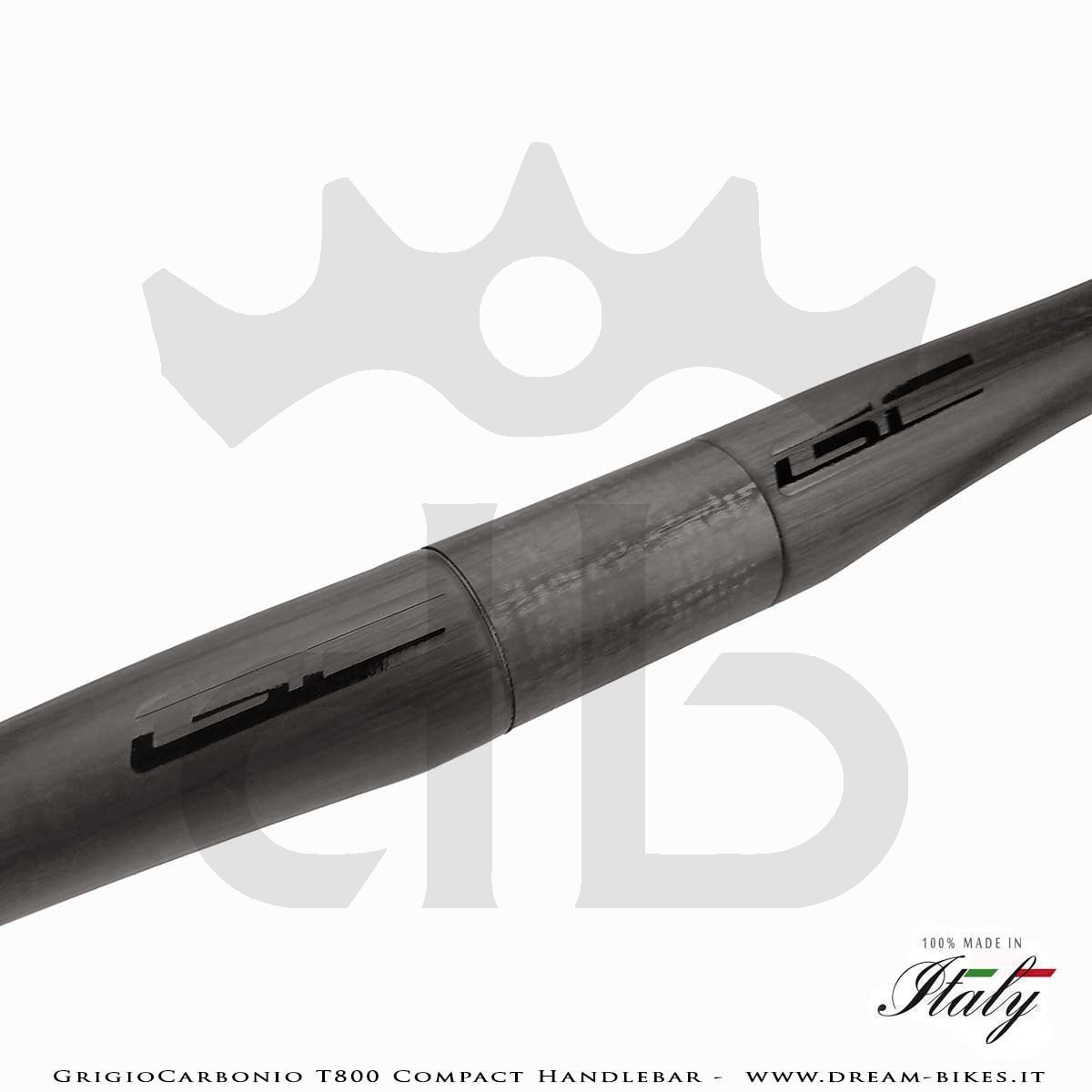 GrigioCarbonio Curva Manubrio Strada T800 Compact da 155 gr.