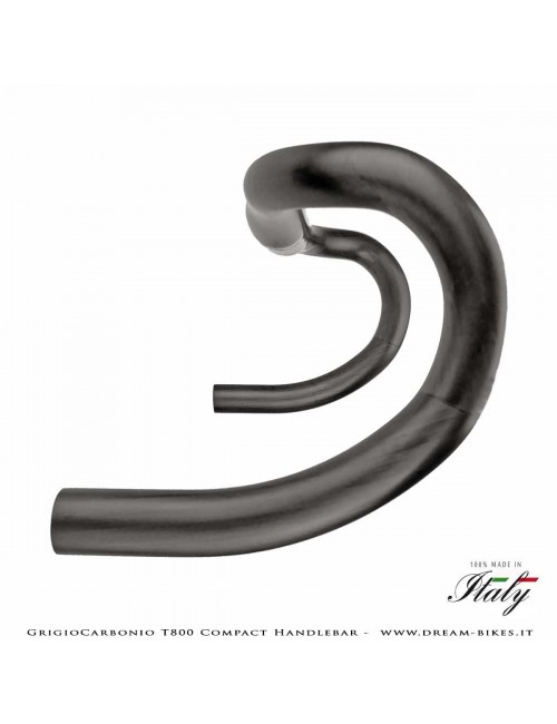 GrigioCarbonio Curva Manubrio Strada T800 Compact da 155 gr.
