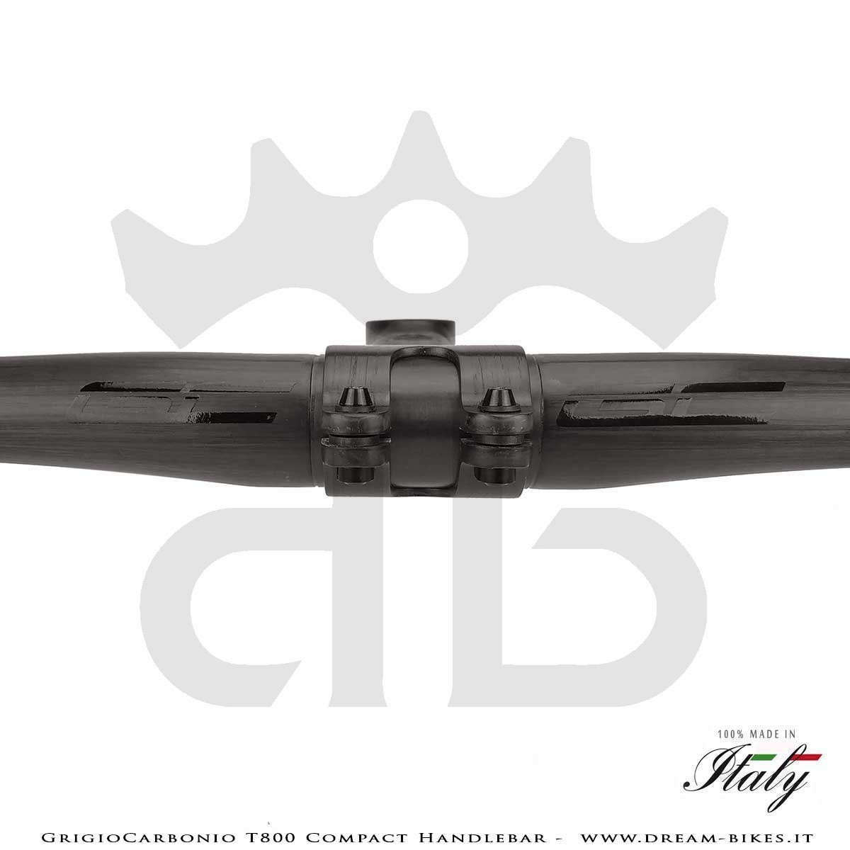 GrigioCarbonio Curva Manubrio Strada T800 Compact da 155 gr.