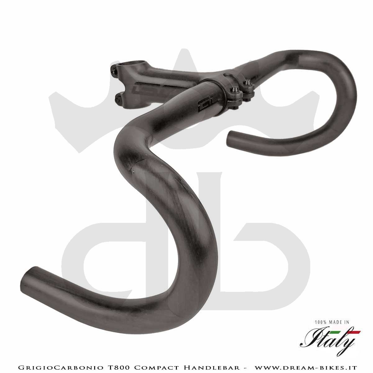 GrigioCarbonio T800 Carbon Road Compact Handlebar From 155 gr.