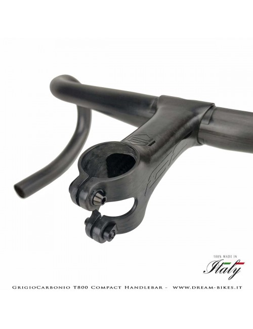 GrigioCarbonio Curva Manubrio Strada T800 Compact da 155 gr.