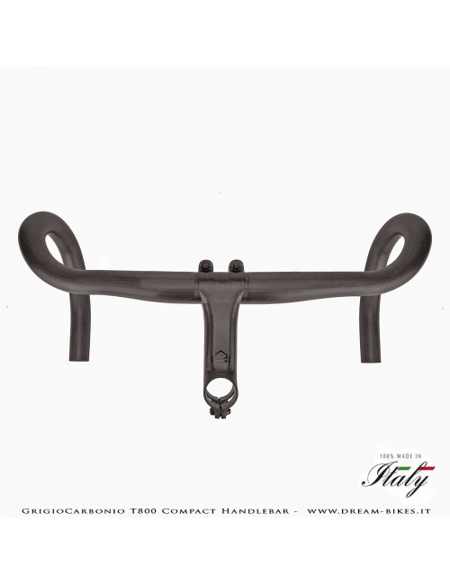 GrigioCarbonio Curva Manubrio Strada T800 Compact da 155 gr.