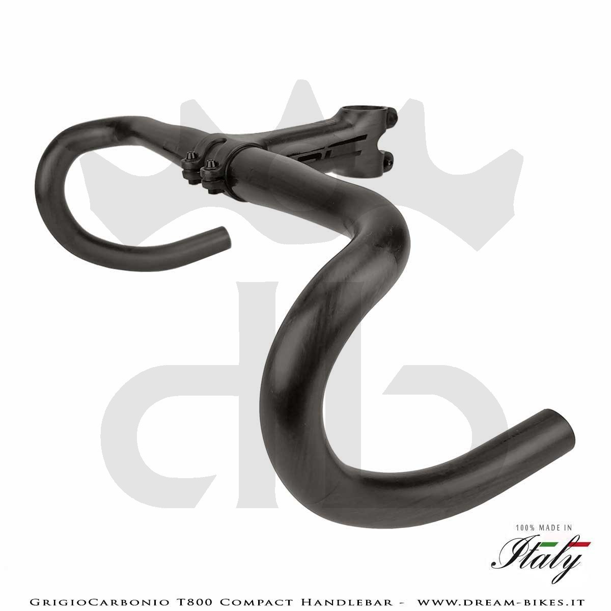 GrigioCarbonio T800 Carbon Road Compact Handlebar From 155 gr.