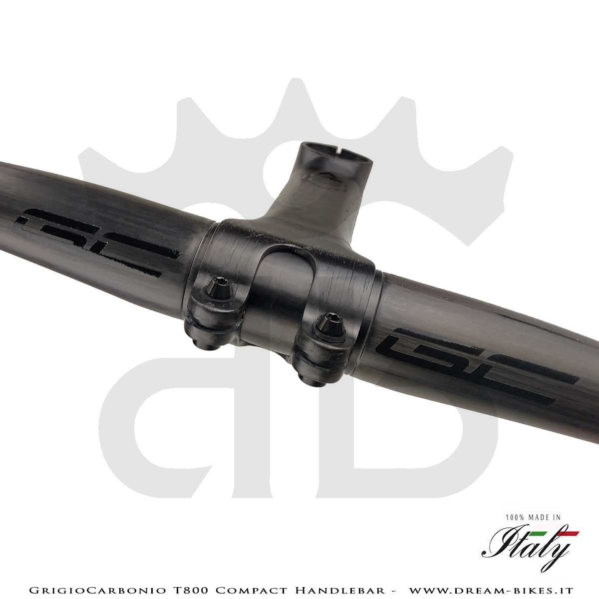 GrigioCarbonio T800 Carbon Road Compact Handlebar From 155 gr.