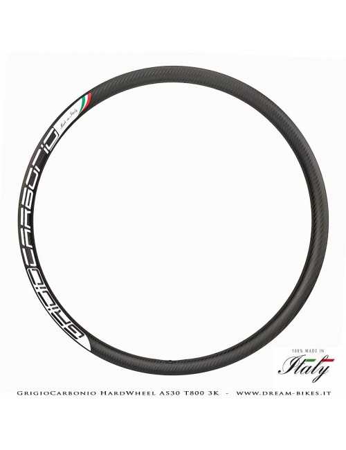 GrigioCarbonio HardWheel AS30 T800 3K Carbon 29" Clincher Rim 330 gr.