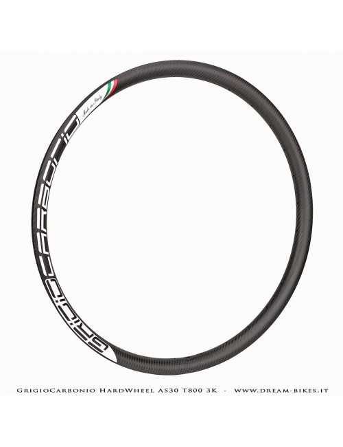 GrigioCarbonio HardWheel AS30 T800 3K Carbon 29" Clincher Rim 330 gr.