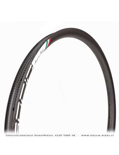 GrigioCarbonio HardWheel AS30 T800 3K Carbon 29" Clincher Rim 330 gr.