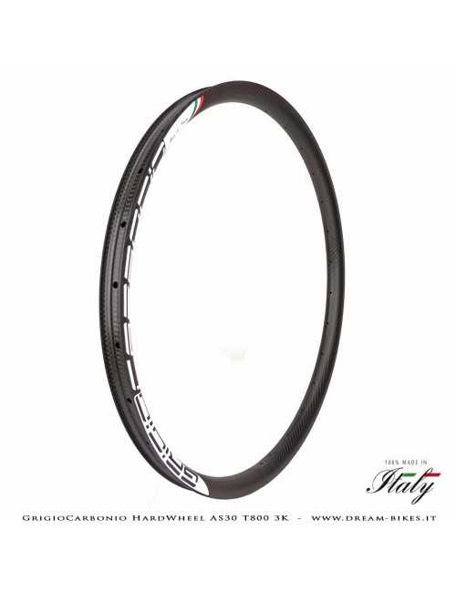 GrigioCarbonio HardWheel AS30 T800 3K Carbon 29" Clincher Rim 330 gr.