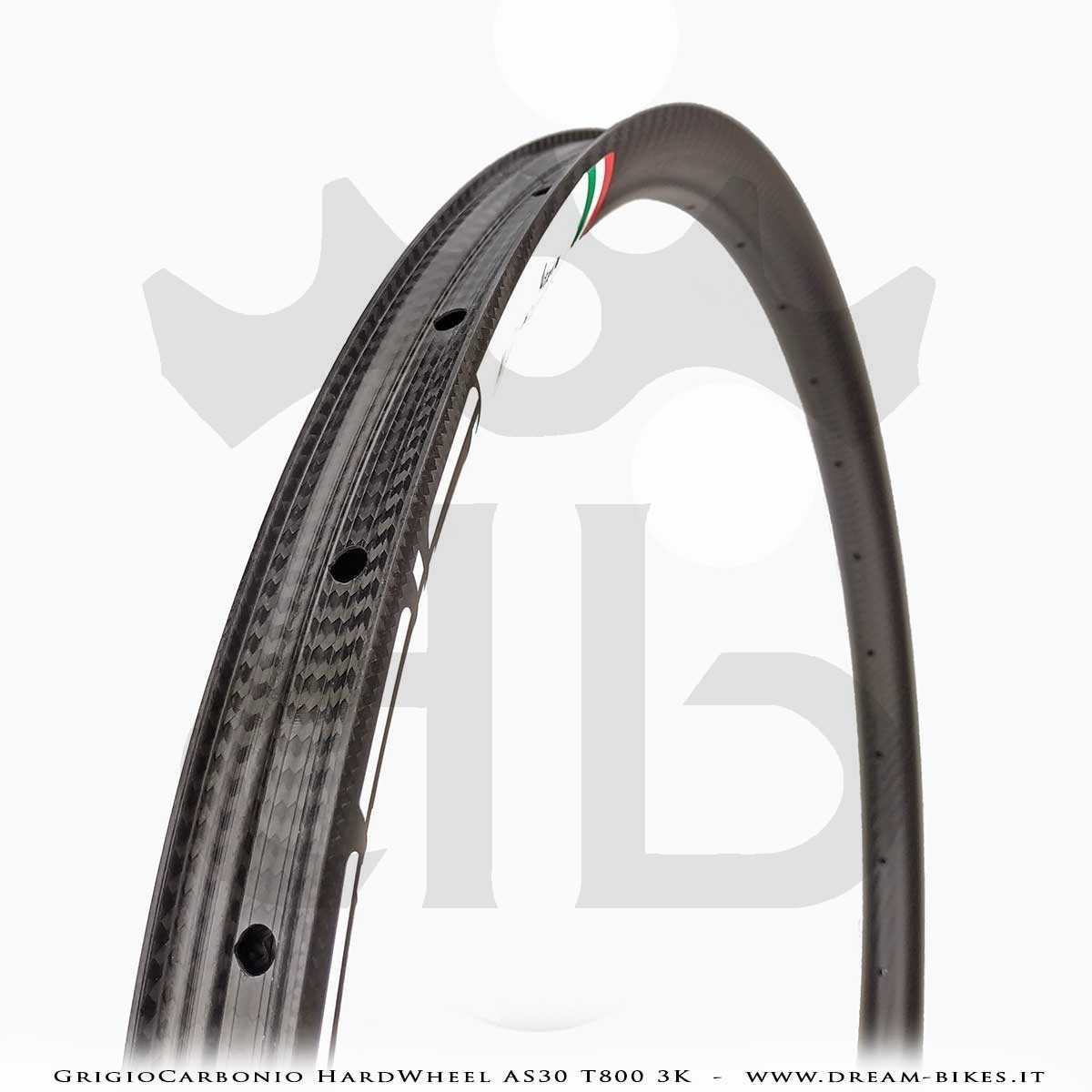 GrigioCarbonio HardWheel AS30 T800 3K Carbon 29" Clincher Rim 330 gr.