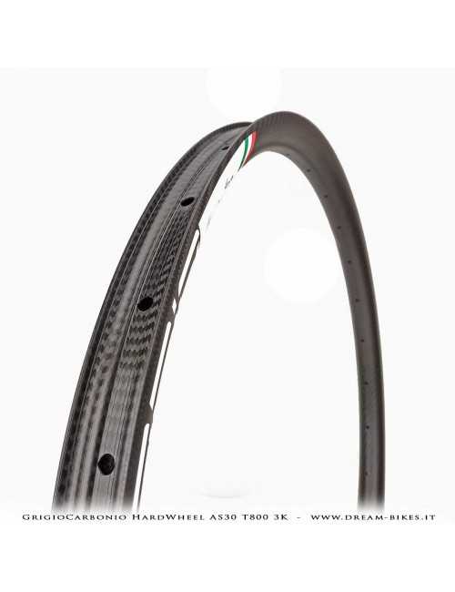 GrigioCarbonio HardWheel AS30 T800 3K Carbon 29" Clincher Rim 330 gr.