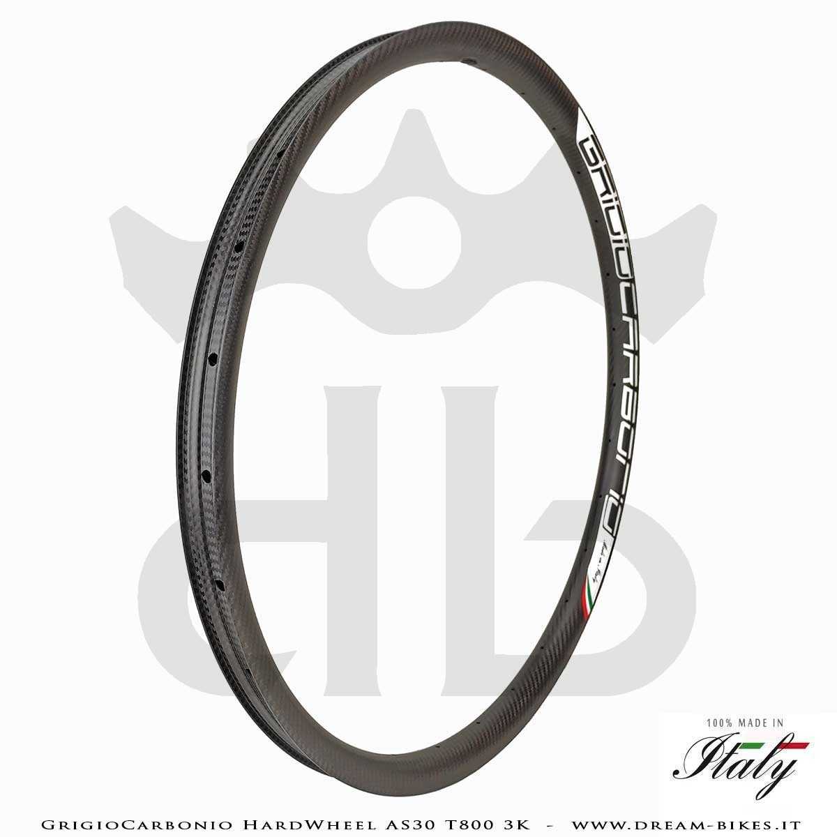 GrigioCarbonio HardWheel AS30 T800 3K Carbon 29" Clincher Rim 330 gr.