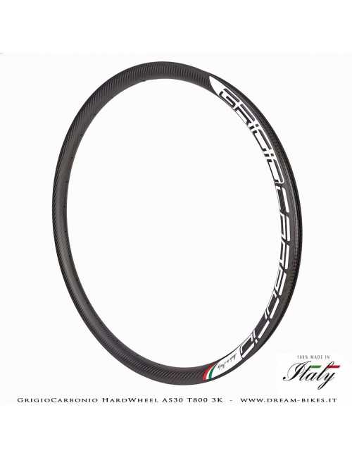 GrigioCarbonio HardWheel AS30 T800 3K Carbon 29" Clincher Rim 330 gr.