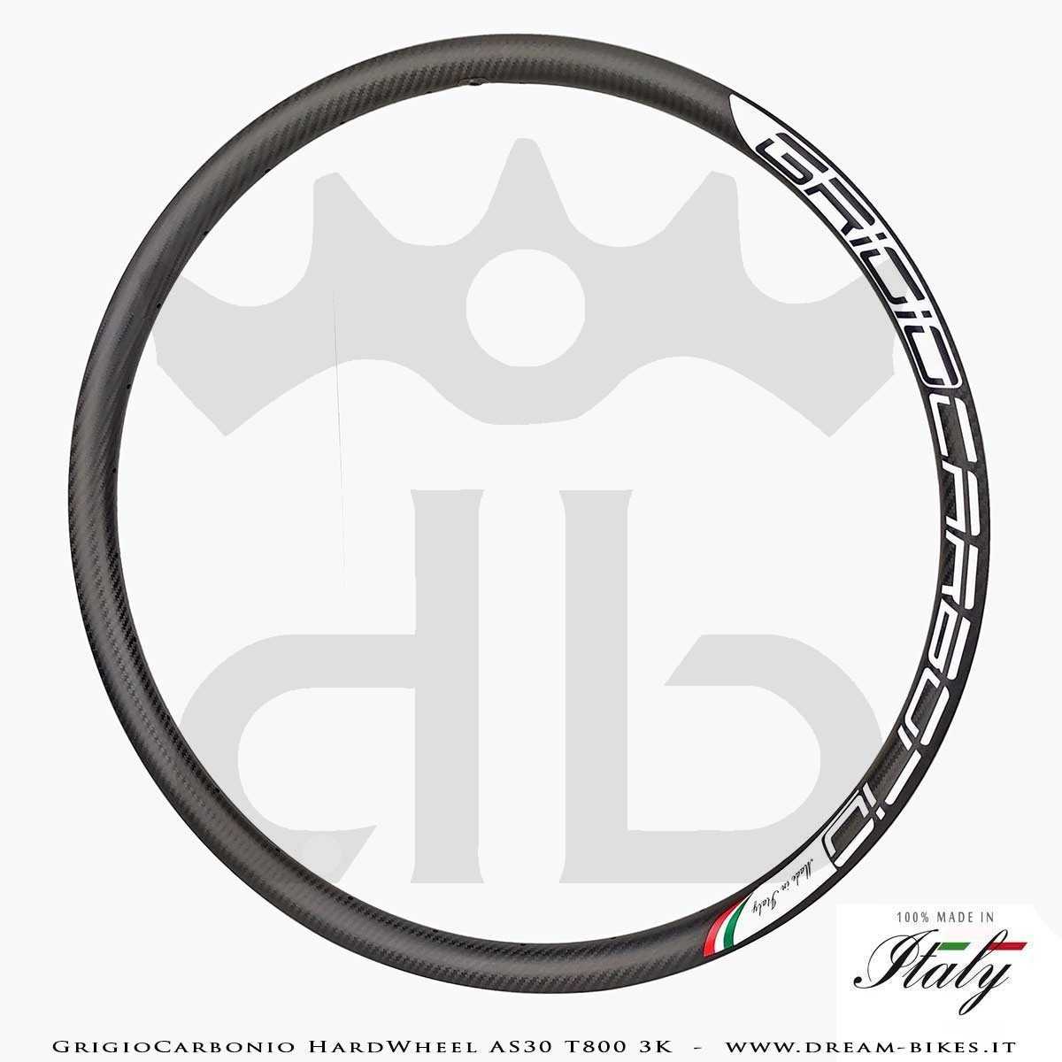 GrigioCarbonio HardWheel AS30 T800 3K Carbon 29" Clincher Rim 330 gr.