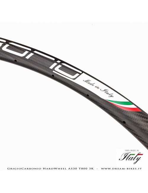 GrigioCarbonio HardWheel AS30 T800 3K Carbon 29" Clincher Rim 330 gr.