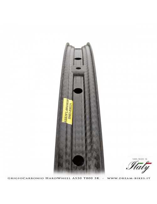 GrigioCarbonio HardWheel AS30 T800 3K Carbon 29" Clincher Rim 330 gr.