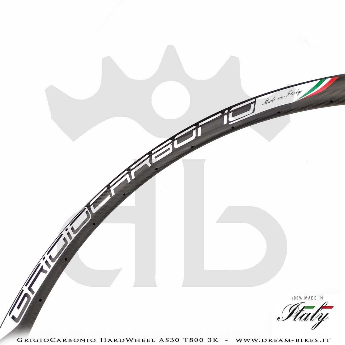GrigioCarbonio HardWheel AS30 T800 3K Carbon 29" Clincher Rim 330 gr.