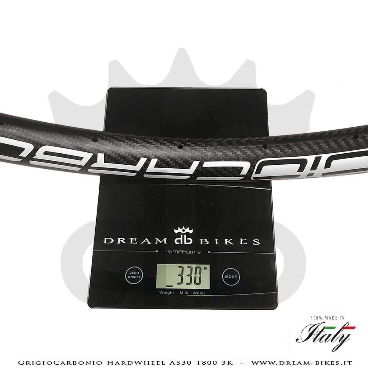 GrigioCarbonio HardWheel AS30 T800 3K Carbon 29" Clincher Rim 330 gr.