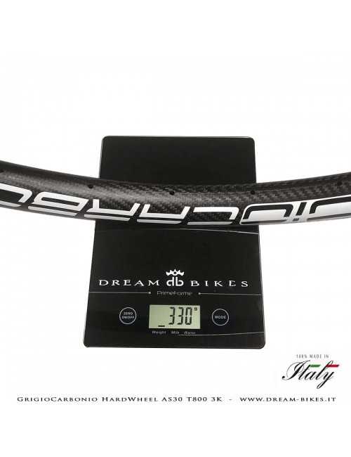 GrigioCarbonio HardWheel AS30 T800 3K Carbon 29" Clincher Rim 330 gr.