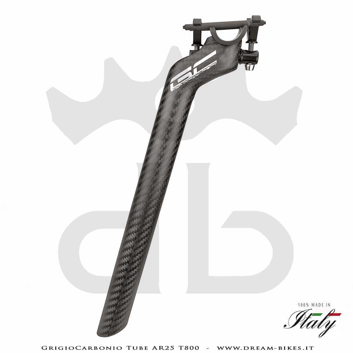 GrigioCarbonio Tube AR25 T800 Ultralight Carbon SetBack Seatpost 25 mm Offset
