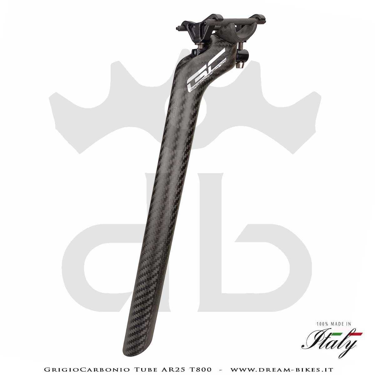 GrigioCarbonio Tube AR25 T800 Ultralight Carbon SetBack Seatpost 25 mm Offset