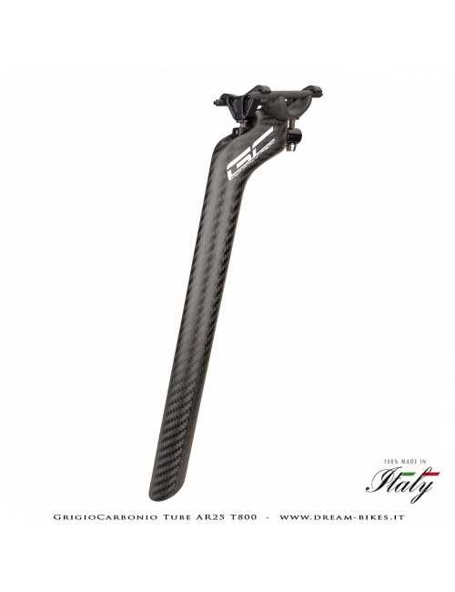 GrigioCarbonio Tube AR25 T800 Ultralight Carbon SetBack Seatpost 25 mm Offset