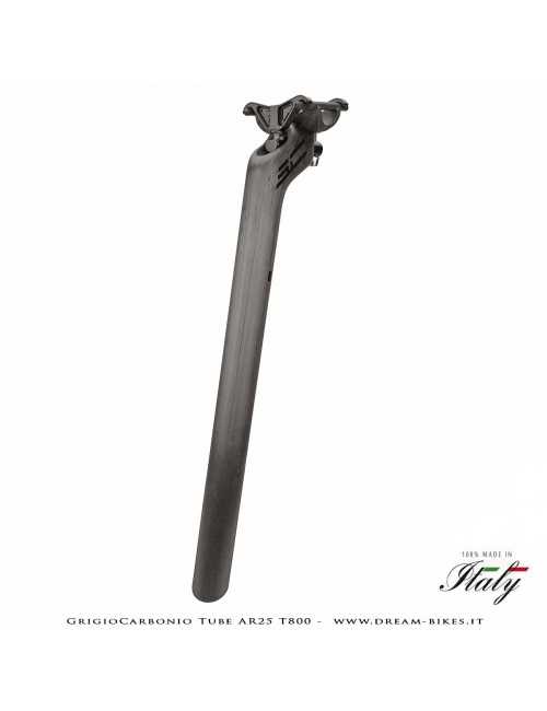 GrigioCarbonio Tube AR25 T800 Ultralight Carbon SetBack Seatpost 25 mm Offset