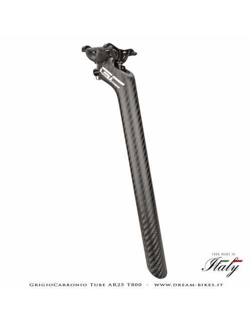 GrigioCarbonio Tube AR25 T800 Ultralight Carbon SetBack Seatpost 25 mm Offset