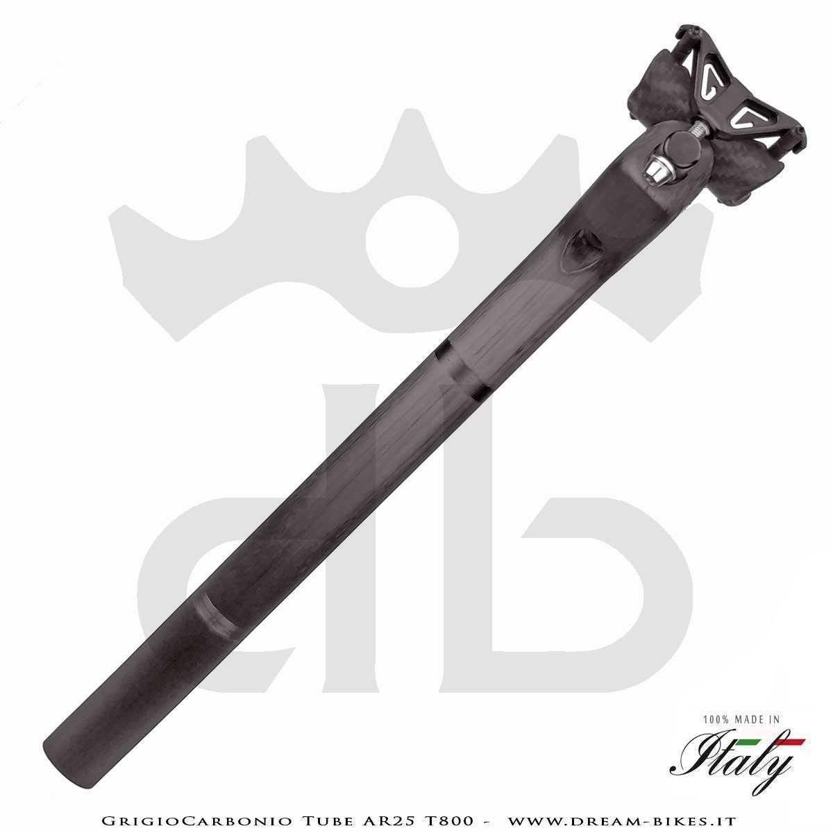 GrigioCarbonio Tube AR25 T800 Ultralight Carbon SetBack Seatpost 25 mm Offset