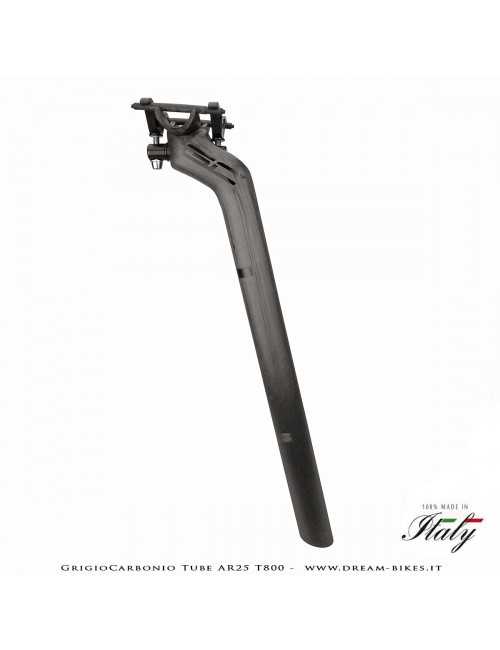 GrigioCarbonio Tube AR25 T800 Ultralight Carbon SetBack Seatpost 25 mm Offset