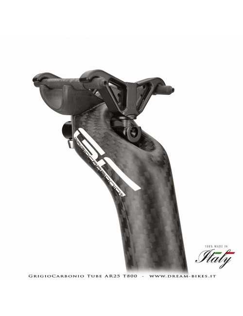 GrigioCarbonio Tube AR25 T800 Cannotto Reggisella Carbon Arretrato Offset 25 mm