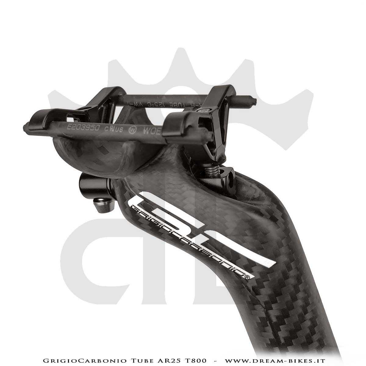 GrigioCarbonio Tube AR25 T800 Ultralight Carbon SetBack Seatpost 25 mm Offset