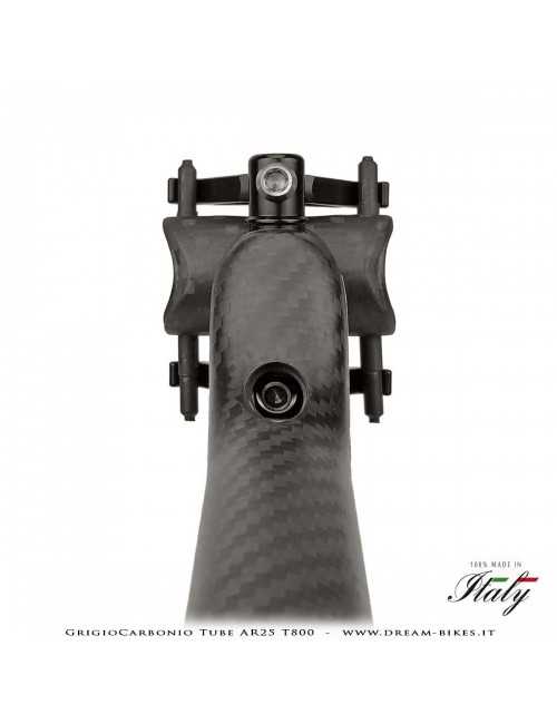GrigioCarbonio Tube AR25 T800 Cannotto Reggisella Carbon Arretrato Offset 25 mm