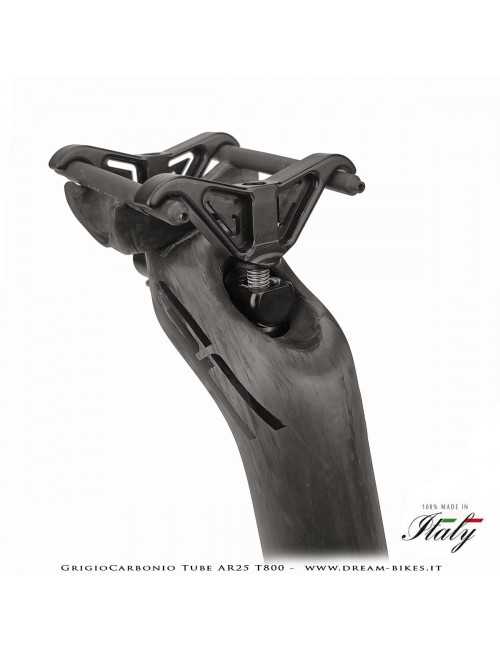 GrigioCarbonio Tube AR25 T800 Cannotto Reggisella Carbon Arretrato Offset 25 mm