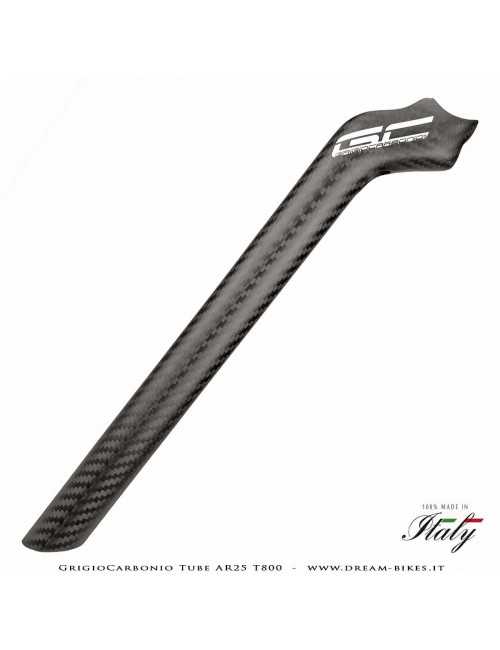 GrigioCarbonio Tube AR25 T800 Cannotto Reggisella Carbon Arretrato Offset 25 mm