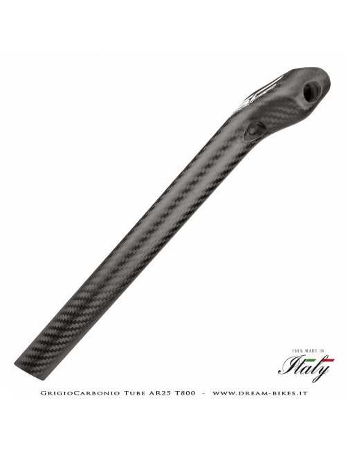 GrigioCarbonio Tube AR25 T800 Cannotto Reggisella Carbon Arretrato Offset 25 mm