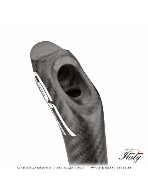 GrigioCarbonio Tube AR25 T800 Cannotto Reggisella Carbon Arretrato Offset 25 mm