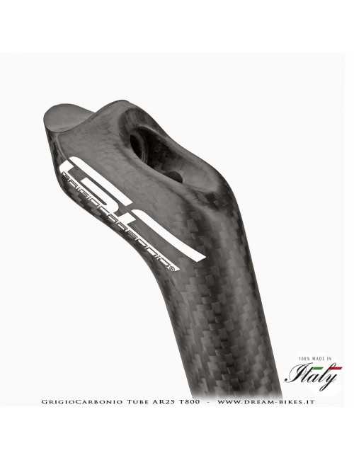 GrigioCarbonio Tube AR25 T800 Cannotto Reggisella Carbon Arretrato Offset 25 mm