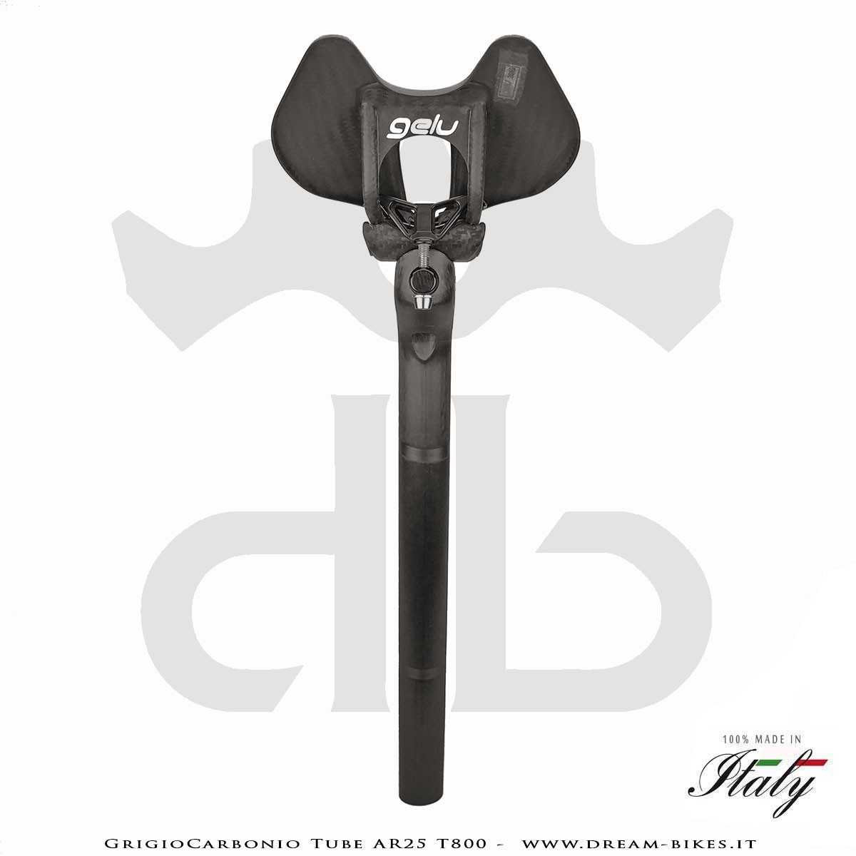 GrigioCarbonio Tube AR25 T800 Cannotto Reggisella Carbon Arretrato Offset 25 mm