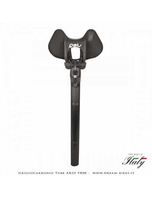 GrigioCarbonio Tube AR25 T800 Cannotto Reggisella Carbon Arretrato Offset 25 mm