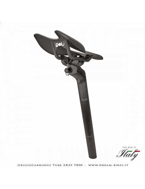 GrigioCarbonio Tube AR25 T800 Cannotto Reggisella Carbon Arretrato Offset 25 mm