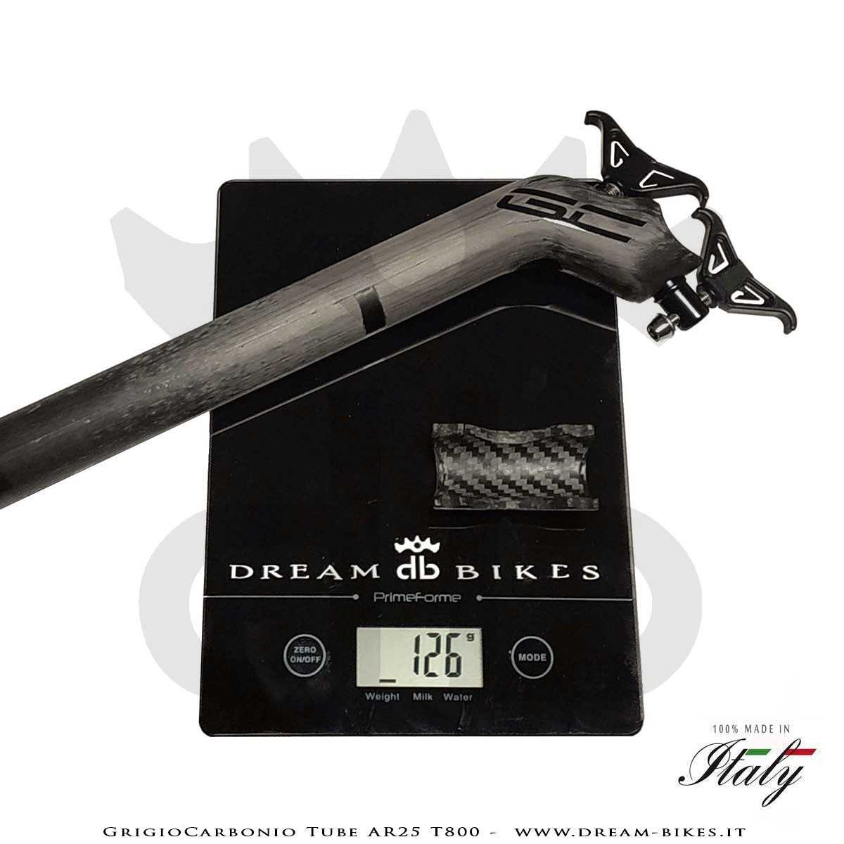 GrigioCarbonio Tube AR25 T800 Ultralight Carbon SetBack Seatpost 25 mm Offset