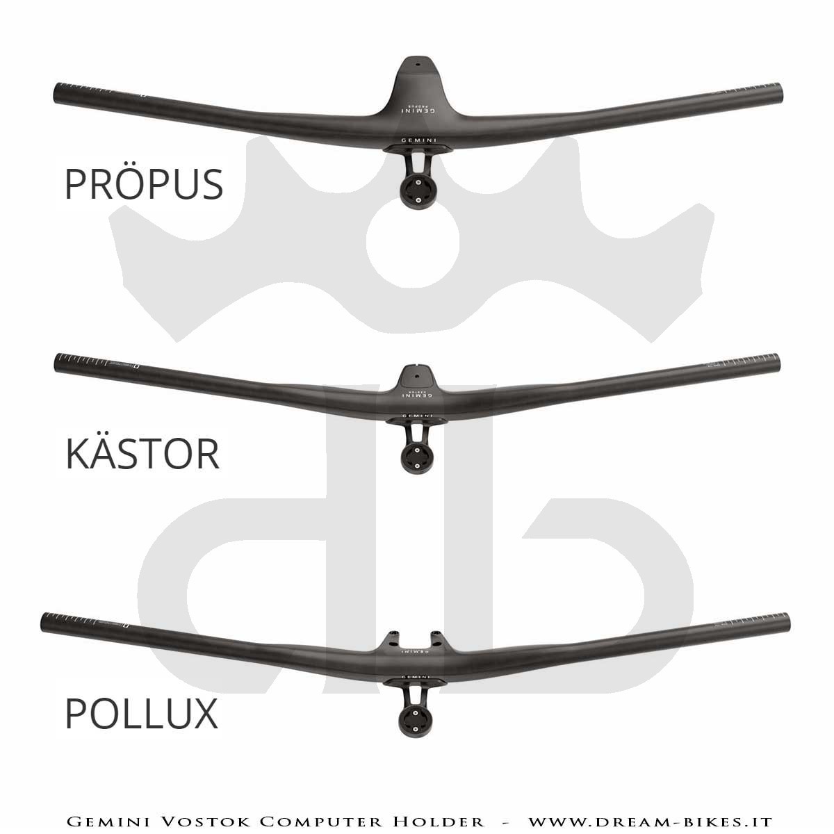 Gemini VOSTOK Garmin Computer Holder For Integrated Handlebar (PRÖPUS, KASTOR, POLLUX, ÄLZIR, ALHËNA)