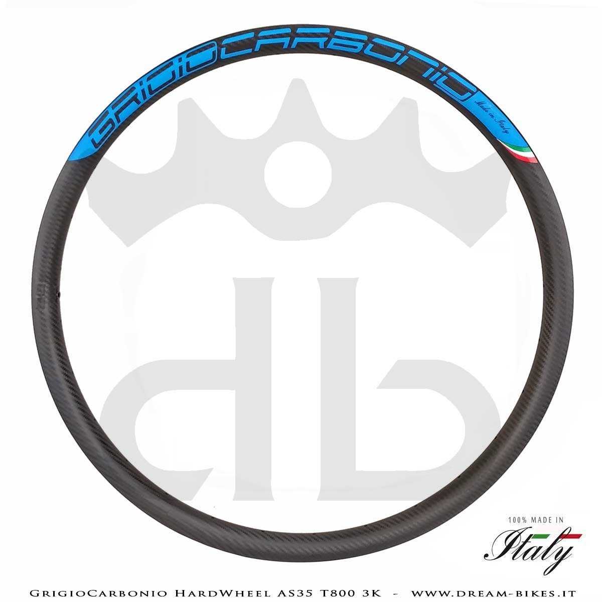 GrigioCarbonio HardWheel AS35 T800 3K Carbon 29" Clincher Rim 360 gr.