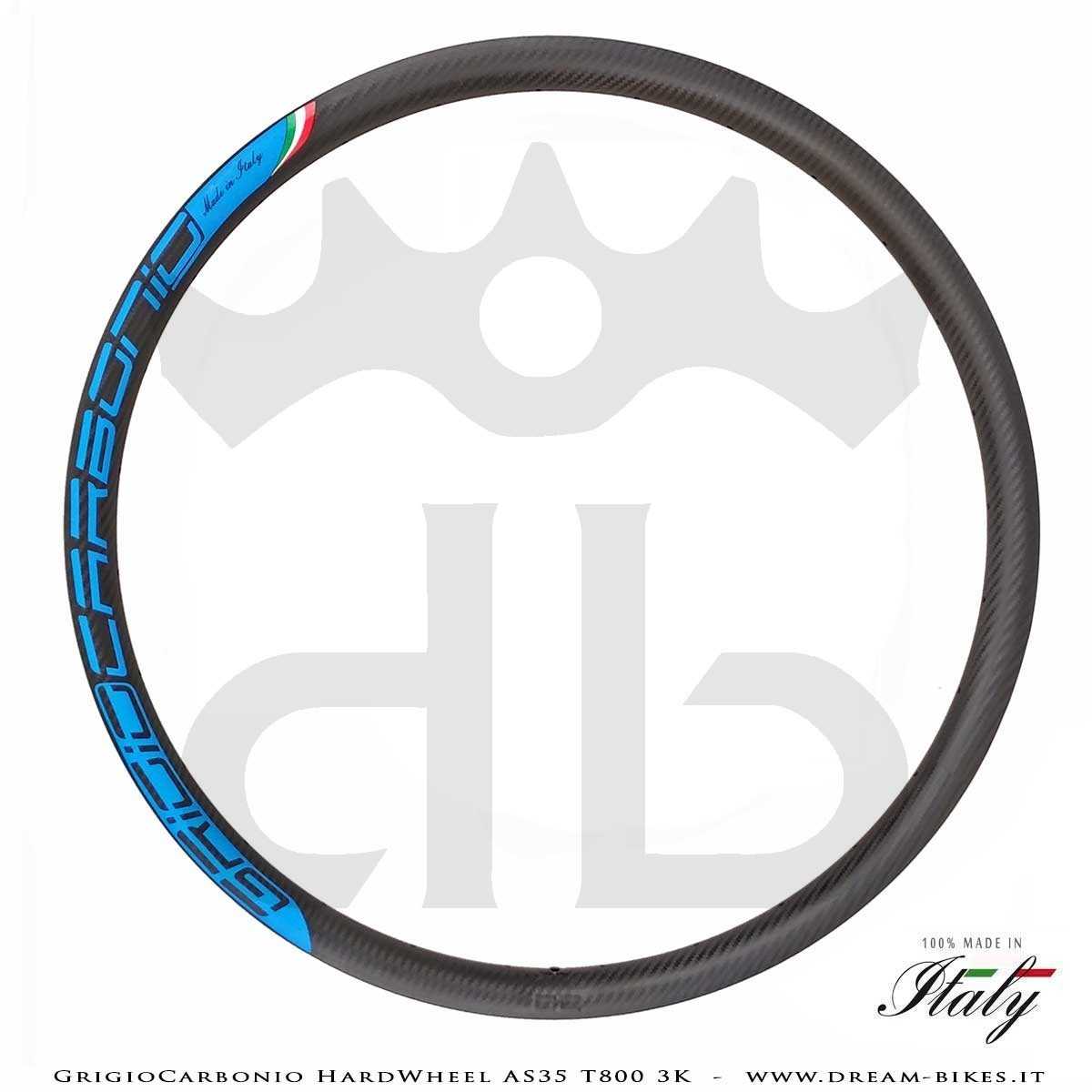 GrigioCarbonio HardWheel AS35 T800 3K Carbon 29" Clincher Rim 360 gr.