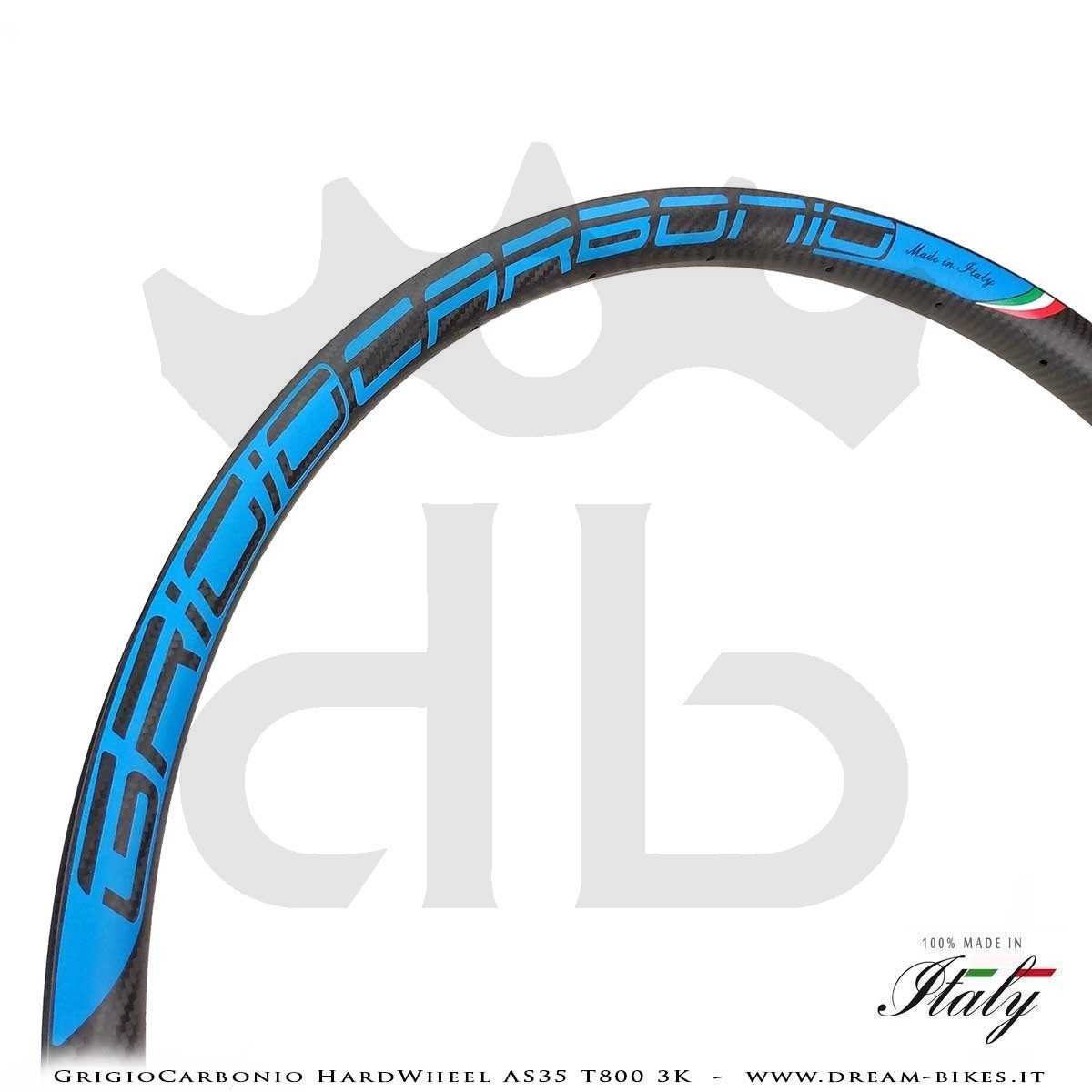 GrigioCarbonio HardWheel AS35 T800 3K Carbon 29" Clincher Rim 360 gr.