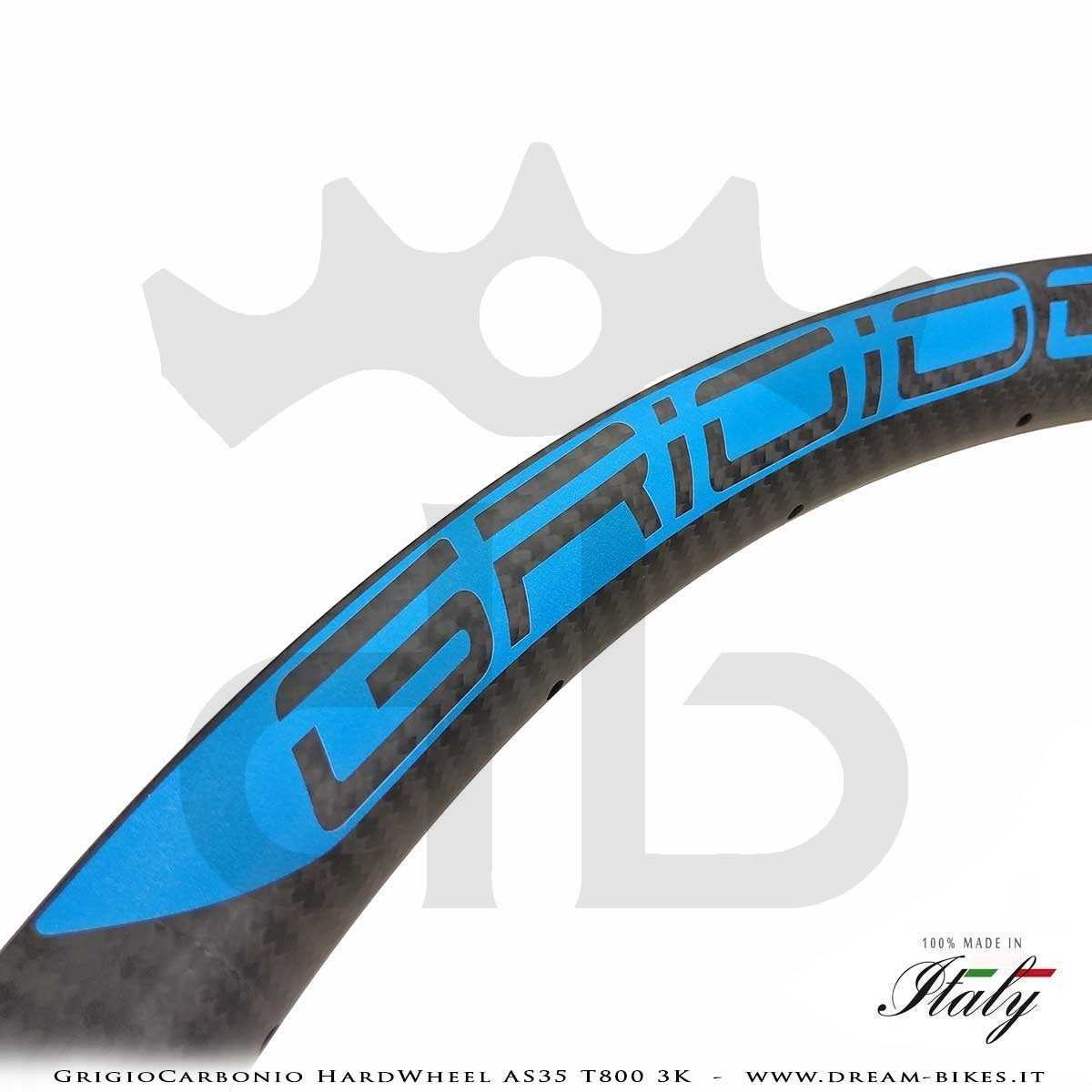 GrigioCarbonio HardWheel AS35 T800 3K Carbon 29" Clincher Rim 360 gr.